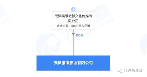 貓眼在天津成立影業(yè)公司,注冊(cè)資本5000萬(wàn)元